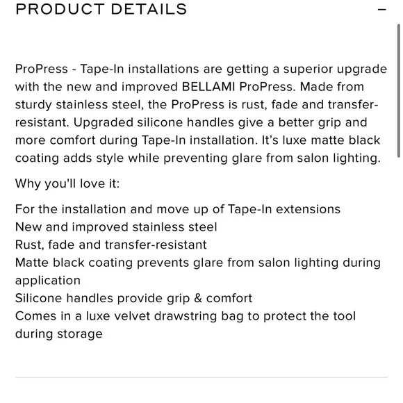 Bellami Professional Pro Press Tape In - Picture 4 of 4